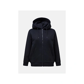 Dámská mikina Peak Performance W Original Small Logo Zip, černá Dámská mikina Peak Performance W Original Small Logo Zip, černá