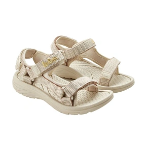 Lee Cooper dámské boty na suchý zip sandály na léto na pláž light beige cream dámské