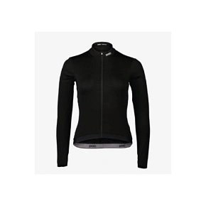 Cyklistické tričko POC W's Thermal Lite LS Jersey, černé