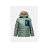 Dámská péřová bunda PEAK PERFORMANCE, model Helium Utility Down Hood Jacket, zelená barva