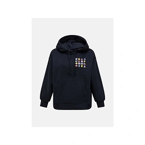 Dámská mikina PEAK PERFORMANCE W Terry Graphic Hood, černá Dámská mikina PEAK PERFORMANCE W Terry Graphic Hood, černá