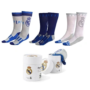 Real Madrid – ponožky, balení po 3 kusech v dárkové krabičce 2900003004 Real Madrid – ponožky, balení po 3 kusech v dárkové krabičce 2900003004