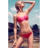 Dámské plavky dvoudílné bikiny 2COLOR dvoubarevné červené - Červená - OEM