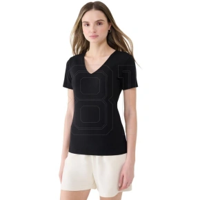 Dámské Slim fit tričko 4FWSS25TTSHF1990 20S Černá - 4F