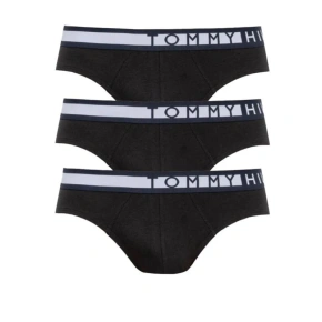 Pánské slipy 3PACK UM0UM01227 Černá s bílou - Tommy Hilfiger