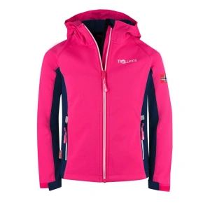Dívčí sportovní bunda TrollKids Girls Kristiansand Jacket navy/magenta softshell pink (321-114) Dívčí sportovní bunda TrollKids Girls Kristiansand Jacket navy/magenta softshell pink (321-114)