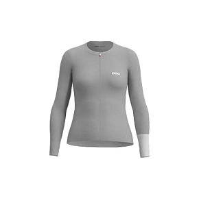 Cyklistické tričko POC W's Cadence L/S Jersey, šedé