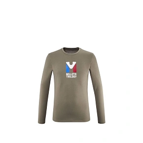 Tričko MILLET M CHAMONIX TRI TS LS hnědé pánské