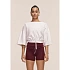 Dámské tričko CASALL Heavy Cotton Crop Tee, bílá barva