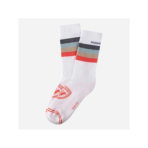 Lyžařské ponožky ROSSIGNOL Waterfall Socks, bílé Lyžařské ponožky ROSSIGNOL Waterfall Socks, bílé