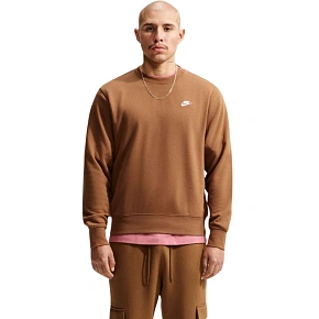 Pánská mikina Nike Club FT světle hnědá FN3888 270
