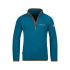 Unisex fleecová mikina Trollkids Kids Nordland Half Zip deep lagoon/cinnamon lehká a prodyšná modrá (707-178)