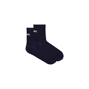 Cyklistické ponožky POC Cadence Road Short Socks, tmavě modré