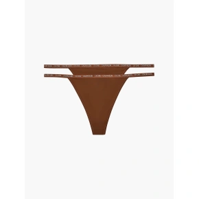Dámská tanga 2 pack QD3807E CJ8 skořicová - Calvin Klein