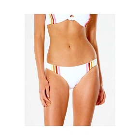 DOL-BIKINI RIP CURL Wave Shapers Stripe Good - bílý