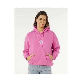 Dámská mikina RIP CURL Icons Of Surf Heritage Hood, růžová Dámská mikina RIP CURL Icons Of Surf Heritage Hood, růžová