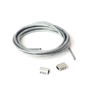 Ocelové lano Prosharp se svorkami Ocelové lano Prosharp se svorkami