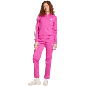 Adidas Essentials dámská tepláková souprava se třemi pruhy růžová JD5436 Adidas Essentials dámská tepláková souprava se třemi pruhy růžová JD5436