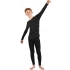 Odlo dětský set spodního prádla dlouhý ACTIVE WARM ECO SET velikost 92cm Black Grey