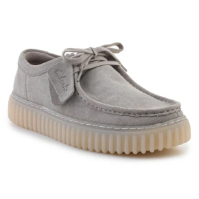 Clarks Torhill Lo 26182810 Light Grey Suede