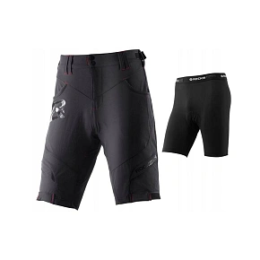 Rockbros pánské cyklistické kraťasy 2 v 1, černé, velikost 2XL Rockbros pánské cyklistické kraťasy 2 v 1, černé, velikost 2XL