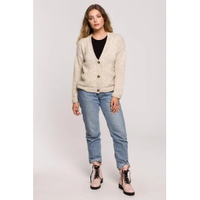 Dámský Cardigan BK074 Beige - BeWear