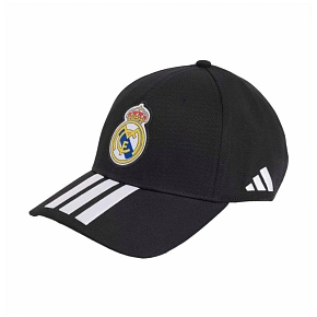 Kšiltovka adidas Real Madrid, černobílá, KQ9575 Kšiltovka adidas Real Madrid, černobílá, KQ9575
