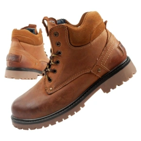 Wrangler Yuma pánské boty sable boots smart leather hnědá bílá Wrangler Yuma pánské boty sable boots smart leather hnědá bílá