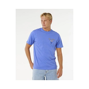 Pánské tričko RIP CURL Fade Out Icon Tee, modré Pánské tričko RIP CURL Fade Out Icon Tee, modré