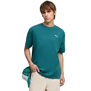 Pánské tričko Puma ESS Elevated Relaxed Tee, zelené, 692018, velikost 41 Pánské tričko Puma ESS Elevated Relaxed Tee, zelené, 692018, velikost 41