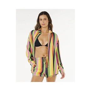 Dámská košile RIP CURL Neon Stripe Relaxed Shirt, vícebarevná Dámská košile RIP CURL Neon Stripe Relaxed Shirt, vícebarevná