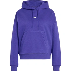Dámská mikina adidas Essentials Small Logo Feel Cozy s kapucí, fialová, KF8402