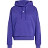 Dámská mikina adidas Essentials Small Logo Feel Cozy s kapucí, fialová, KF8402