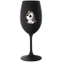 DUHOVÝ JEDNOROŽEC - černá sklenice na víno 350 ml