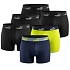 Puma boxerky, pánské spodky, boxershorts, balení po 6 kusech, černé, zelené, tmavě modré