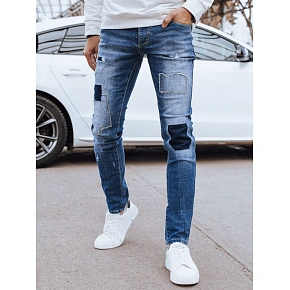Pánské modré džínové kalhoty UX4297 modré - FashionStreet