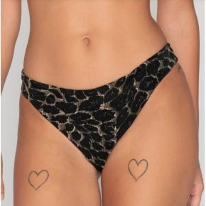 Spodní díl plavek - 93677 - Hunter - černé/zvířecí vzor - Luna