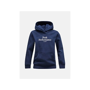 Mikina Peak Performance Jr Original Hood, tmavě modrá Mikina Peak Performance Jr Original Hood, tmavě modrá