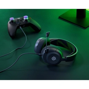Steelseries ARCTIS NOVA 1X Headset s kabelovou čelenkou Herní černá, zelená