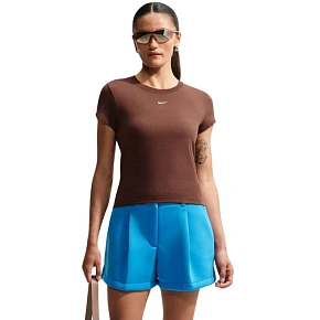 Dámské tričko Nike Sportswear Chill Knit, světle hnědé, FV5508, 259