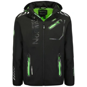 Geographical Norway pánská softshellová bunda ROYAUTE BLACK / GREEN DB MEN 068 BLACK / GREEN (WY8026H/GN-NOIR / VERT)