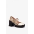 Lodičky na podpatku N381 zlaté - Step in style