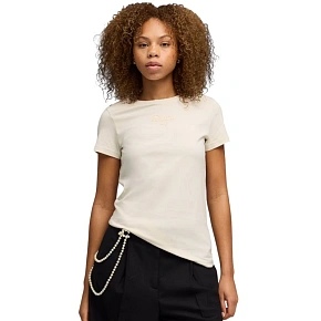 Dámské tričko Puma ESS Script Tee beige 691760 87 Dámské tričko Puma ESS Script Tee beige 691760 87