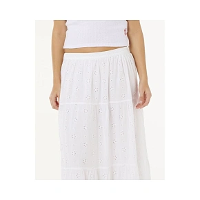 Dámská sukně RIP CURL Oasis Broderie Maxi Skirt, bílá Dámská sukně RIP CURL Oasis Broderie Maxi Skirt, bílá