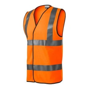 Unisex reflexní vesta HV Bright (fluorescenční oranžová)