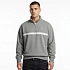 Calvin Klein Zip Fleece Hoodie Logo Tape Grey Heather mikina - LZ04RE285G-P7E pánské