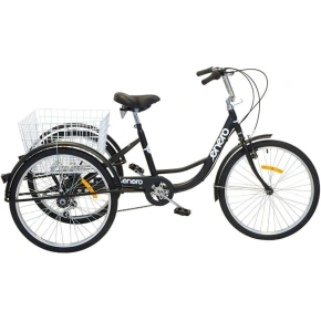 SHIMANO 3-Wheel BIKE 24 BLACK 6 rychlostí SHIMANO 3-Wheel BIKE 24 BLACK 6 rychlostí