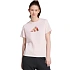 Dámské tričko adidas Floral Regular Graphic, světle růžové, KT2765