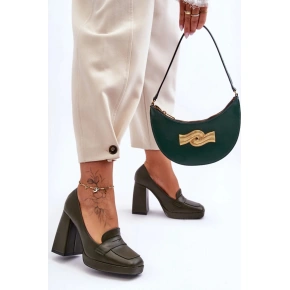 Dámské lodičky na podpatku M046 / 185349 Černá - Sweet Shoes