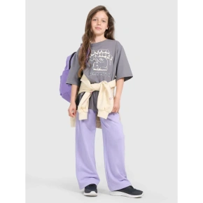 Dívčí tričko oversize s potiskem 4F 4FJRAW25TTSHF3197-22S